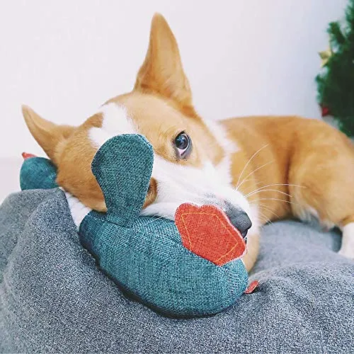 Vitscan Dog Toys for Aggressive Chewers Indestructible Large Breed and Squeaky Goose for Large Small Medium Dogs