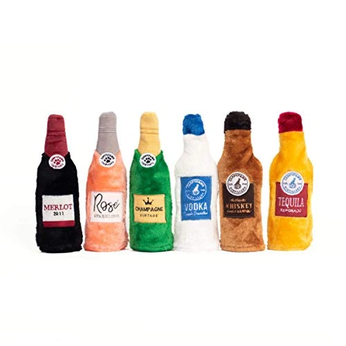 ZippyPaws Happy Hour Crusherz - Botella de agua para perro, diseño de corazón