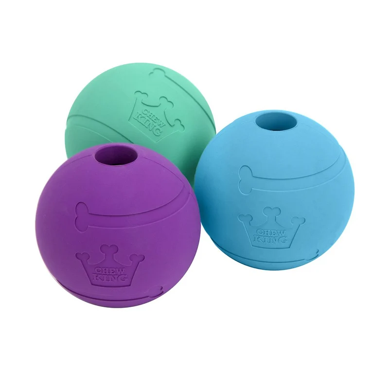 Pelotas de juguete para perros de Chew King, extremadamente duraderas, colección de juguetes Fetch, se adapta a lanzadores de pelotas