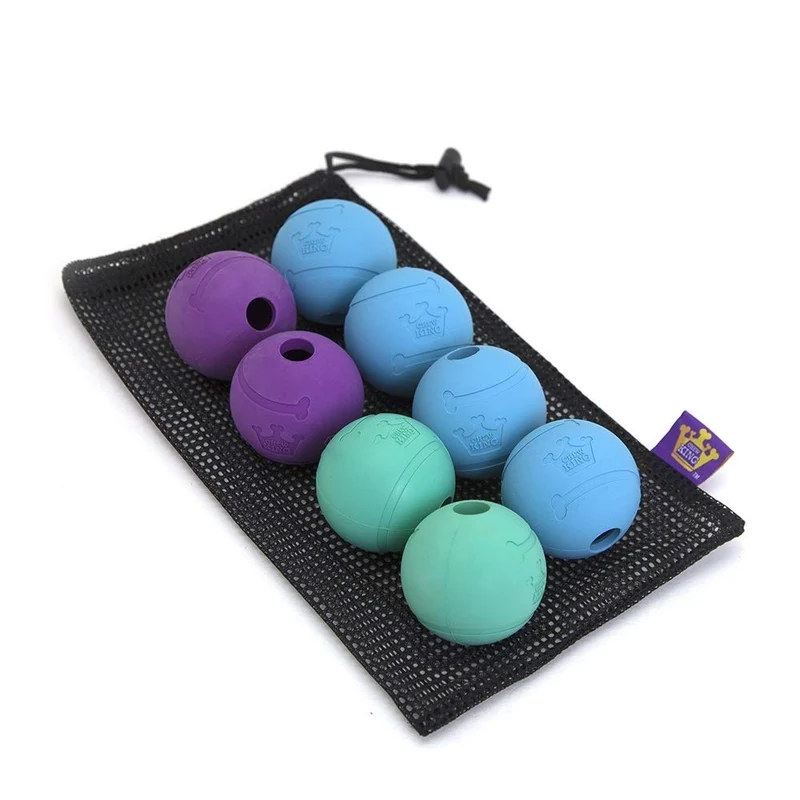 Pelotas de juguete para perros de Chew King, extremadamente duraderas, colección de juguetes Fetch, se adapta a lanzadores de pelotas