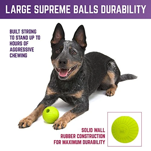 Pelotas de juguete para perros de Chew King, extremadamente duraderas, colección de juguetes Fetch, se adapta a lanzadores de pelotas