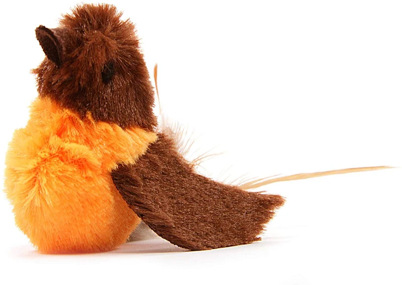 OurPets Play-N-Squeak - Juguete interactivo para gato, diseño de pájaros