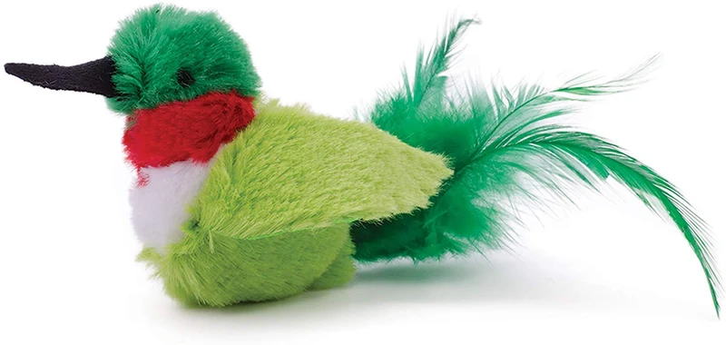 OurPets Play-N-Squeak - Juguete interactivo para gato, diseño de pájaros
