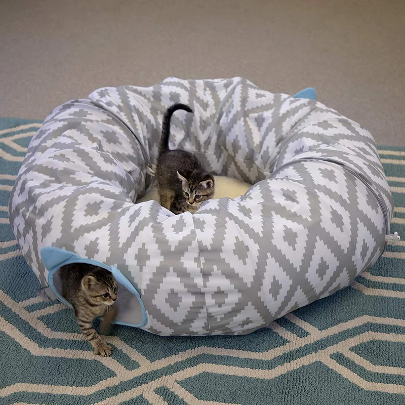 Kitty City Large Cat Tunnel Bed, Cat Bed, Pop Up Bed, Cat Toys, Christmas Tree