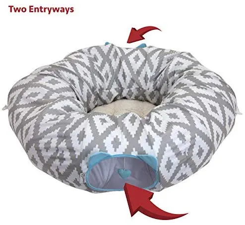 Kitty City Large Cat Tunnel Bed, Cat Bed, Pop Up Bed, Cat Toys, Christmas Tree