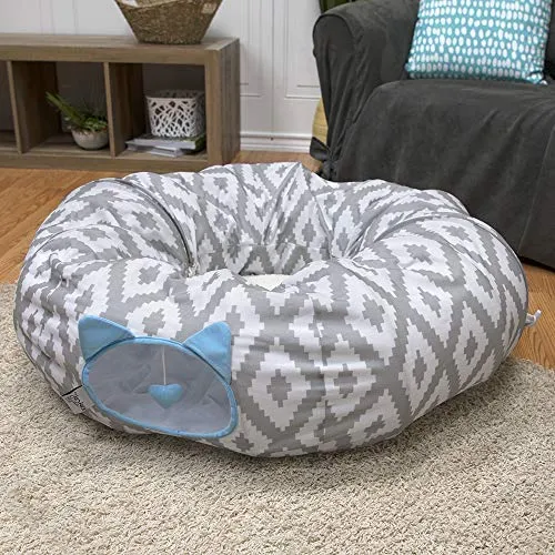 Kitty City Large Cat Tunnel Bed, Cat Bed, Pop Up Bed, Cat Toys, Christmas Tree