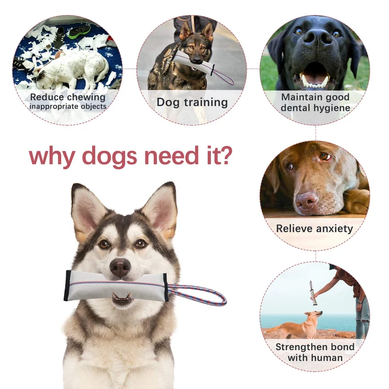 Juguetes para perros duros para masticadores agresivos, juguetes para masticar perros, juguetes para perros con manguera de fuego, juguetes interactivos para perros grandes, juguetes para perros chirriantes con asa de cuerda de algodón fuerte, juguetes pa