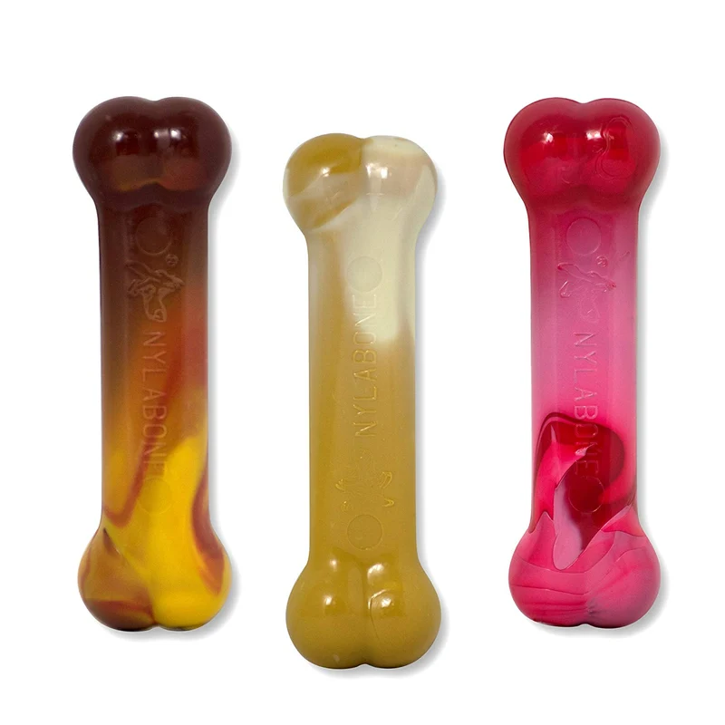 Nylabone Frenzy Regular Triple Pack Chili Queso perro, Buttered Popcorn & Slushy Sabor Masticar Juguetes