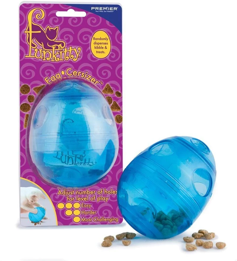 PetSafe FunKitty Egg Cersizer Dispensador interactivo de juguetes y alimentos