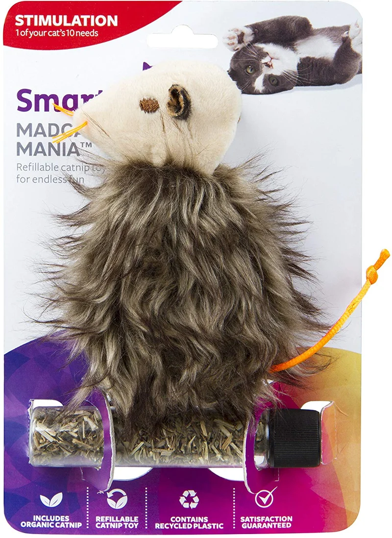 smartykat Madcap mouse gato juguete rellenables Catnip Juguete