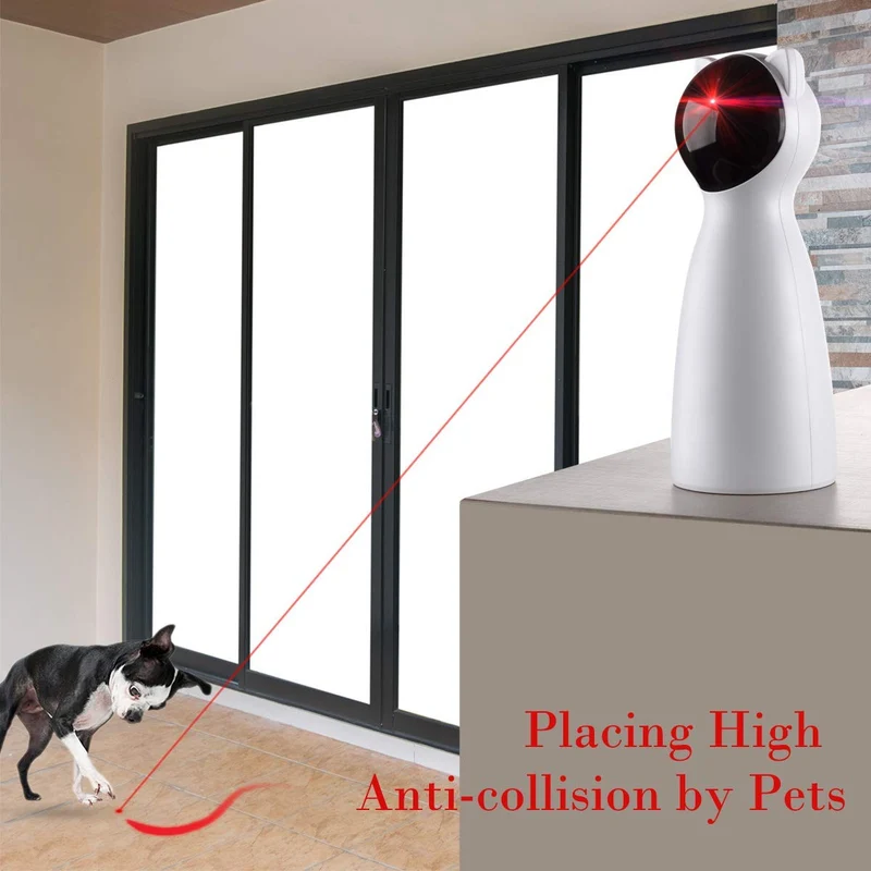 Yvelife - Juguete láser para gatos automático, juguete interactivo para gatos/perros