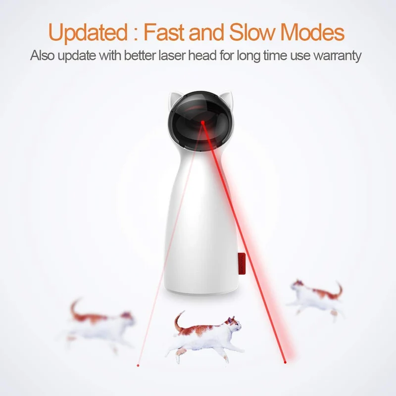 Yvelife - Juguete láser para gatos automático, juguete interactivo para gatos/perros