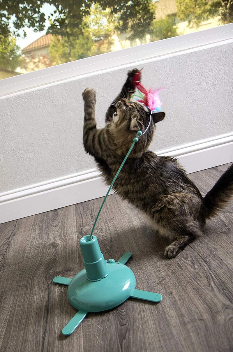 SmartyKat Loco! Juguete móvil para gatos automatizado para actividades