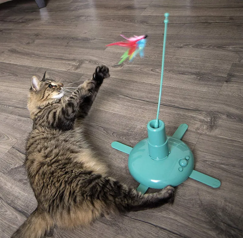 SmartyKat Loco! Juguete móvil para gatos automatizado para actividades