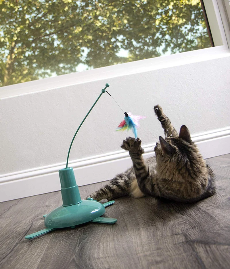 SmartyKat Loco! Juguete móvil para gatos automatizado para actividades