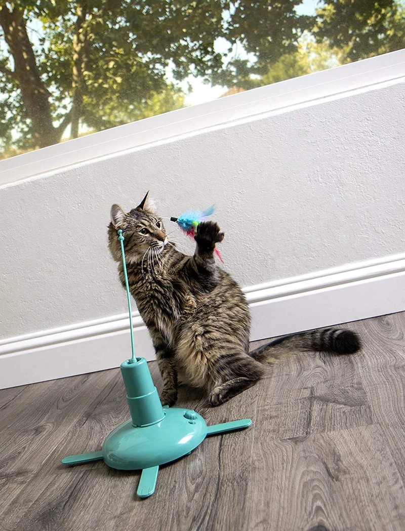 SmartyKat Loco! Juguete móvil para gatos automatizado para actividades