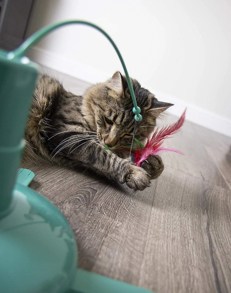 SmartyKat Loco! Juguete móvil para gatos automatizado para actividades