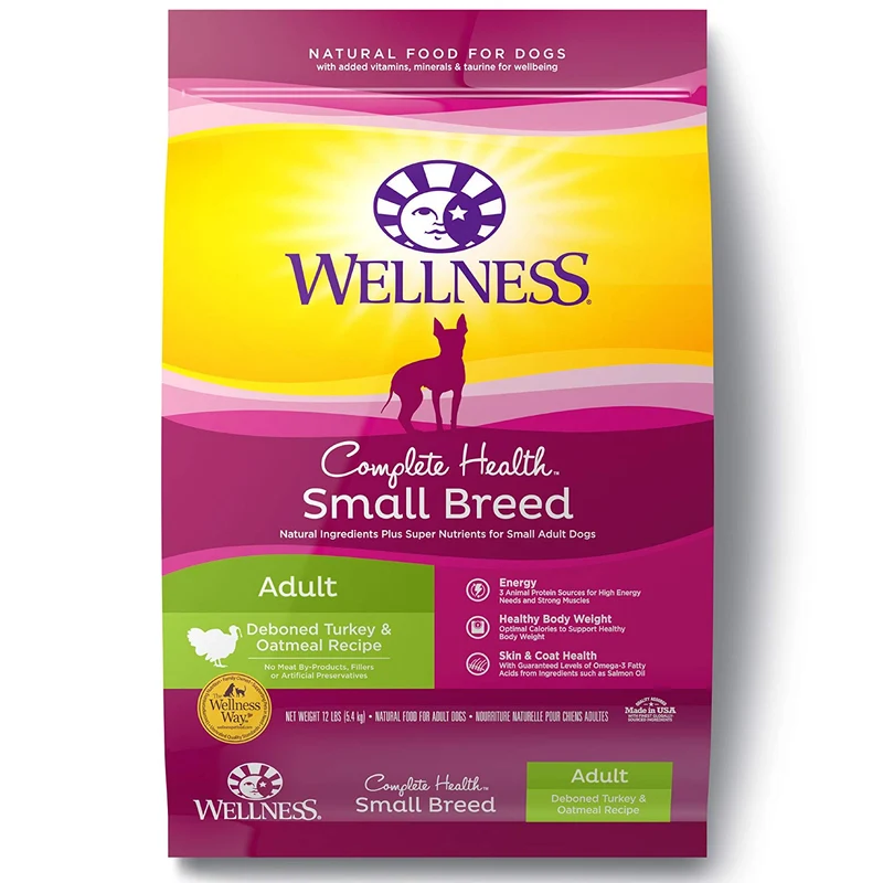 Wellness Complete Health Natural Dry Small Breed Dog Food Small Breed Turkey & Oatmeal