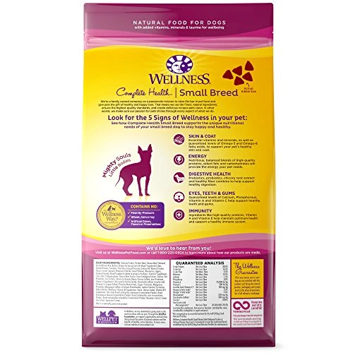 Wellness Complete Health Natural Dry Small Breed Dog Food Small Breed Turkey & Oatmeal