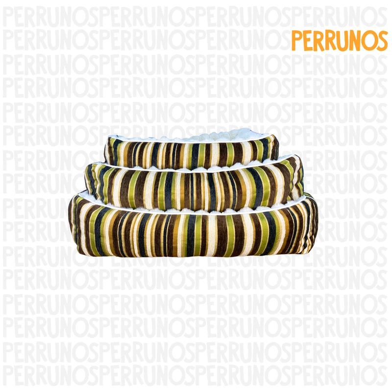 Cama Rectangular a Rayas