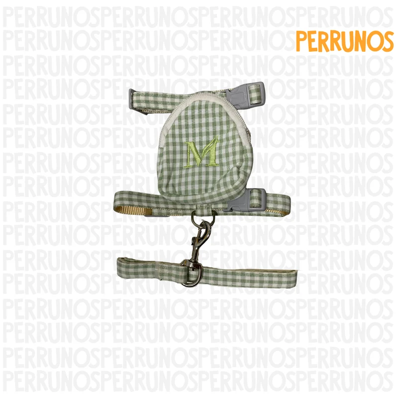 Arnes con Correa y Mochila a Cuadros M