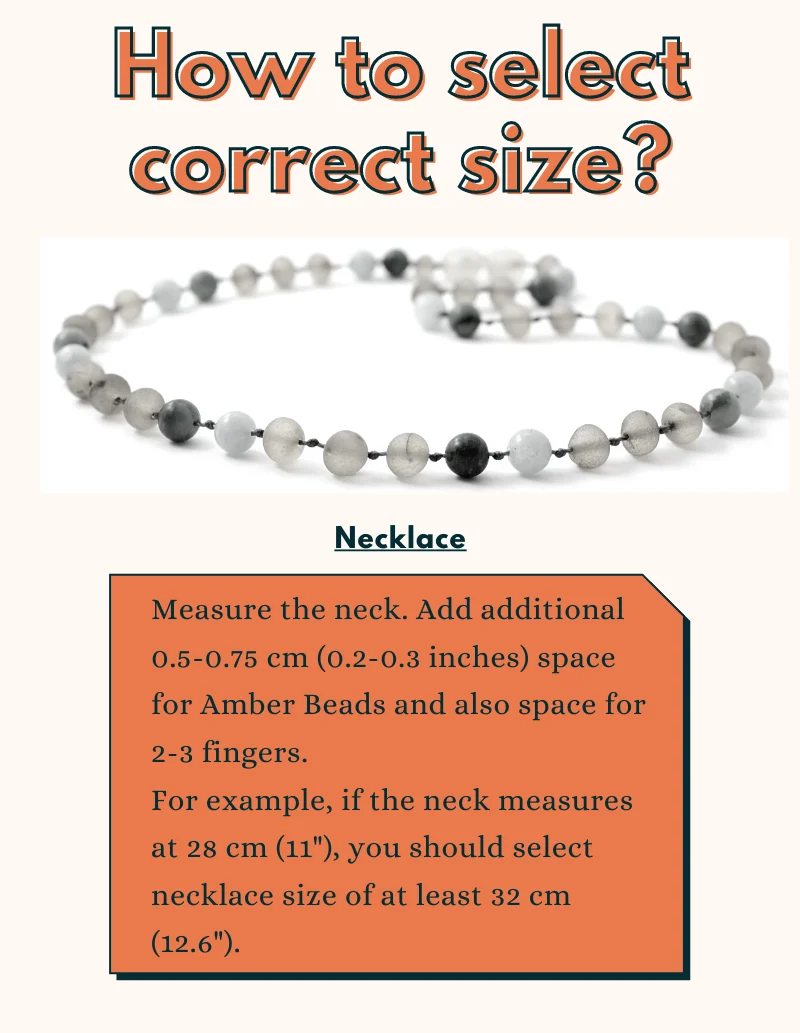 Collar de bebé crudo de arcoíris moderno de ámbar