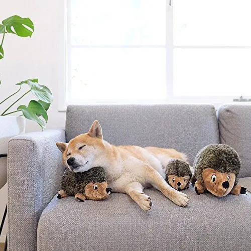 Outward Hound Hedgehogz Squeaky Dog Toy – Interactive Cuddly Soft Toy for Dogs - Tough & Durable Plush Fluffy Toy for Awesome Pets