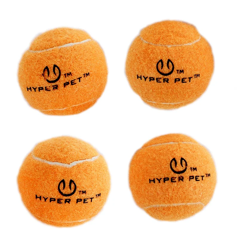 Hyper Pelotas de tenis para perros [Juguetes seguros para perros para ejercicio y entrenamiento] (bolas de tenis para perros de colores brillantes, fácil de localizar)