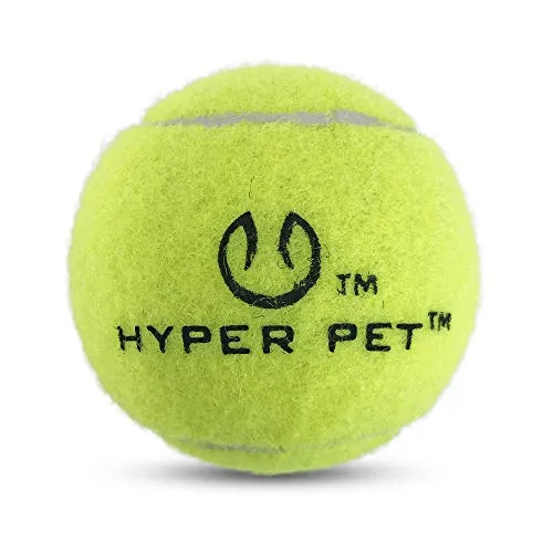 Hyper Pelotas de tenis para perros [Juguetes seguros para perros para ejercicio y entrenamiento] (bolas de tenis para perros de colores brillantes, fácil de localizar)