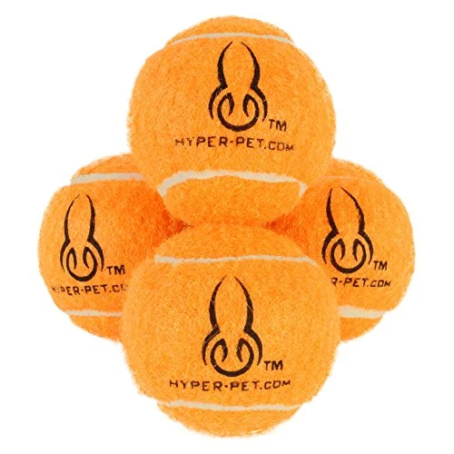 Hyper Pelotas de tenis para perros [Juguetes seguros para perros para ejercicio y entrenamiento] (bolas de tenis para perros de colores brillantes, fácil de localizar)