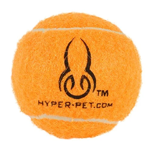 Hyper Pelotas de tenis para perros [Juguetes seguros para perros para ejercicio y entrenamiento] (bolas de tenis para perros de colores brillantes, fácil de localizar)