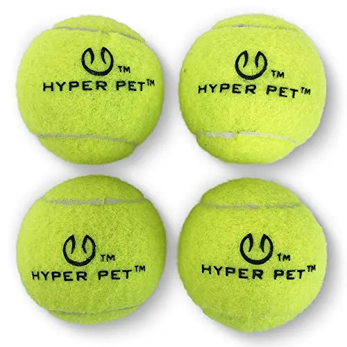 Hyper Pelotas de tenis para perros [Juguetes seguros para perros para ejercicio y entrenamiento] (bolas de tenis para perros de colores brillantes, fácil de localizar)