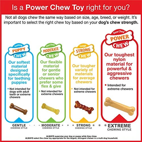 Nylabone Dura Chew Hueso con textura, sabor a pollo