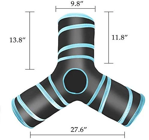 CO-Z Collapsible Cat Tunnel Tube Kitty Tunnel Bored Cat Pet Toys Peek Hole Toy Ball Cat, Puppy, Kitty, Kitten, Rabbit