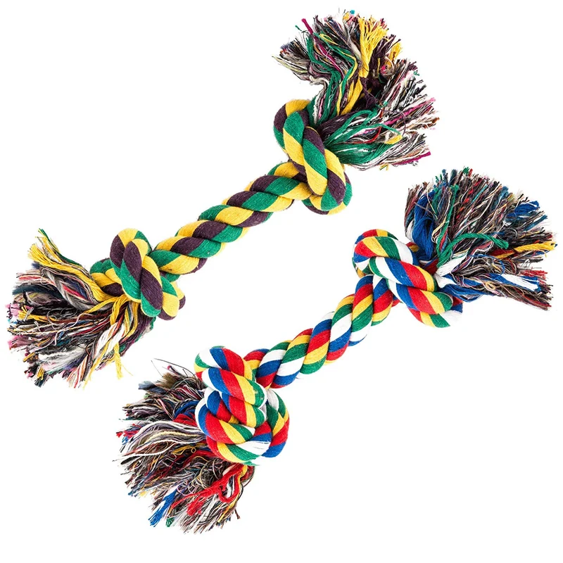 AMZpets Juego de juguetes para perros grandes y masticadores agresivos, 7 cuerdas de algodón casi indestructibles. Juego de juguetes dentales resistentes y duraderos para masticar razas grandes, dientes de cachorro, juego de guerra