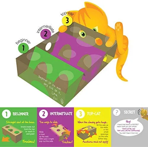 Cat Amazing, el mejor juguete interactivo para gatos Laberinto y caja para gatos, juego para gatos