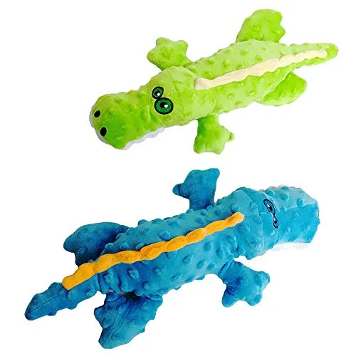 goDog Dragons with Chew Guard Technology Durable Durable Plush Squeaker Dog Toy