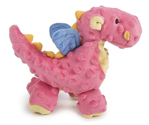 goDog Dragons with Chew Guard Technology Durable Durable Plush Squeaker Dog Toy