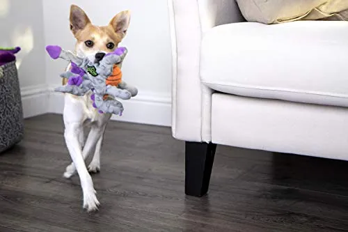 goDog Dragons with Chew Guard Technology Durable Durable Plush Squeaker Dog Toy