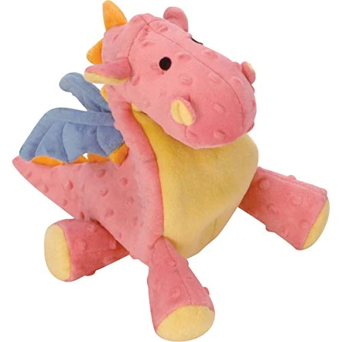 goDog Dragons with Chew Guard Technology Durable Durable Plush Squeaker Dog Toy