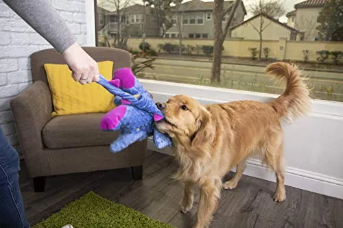goDog Dragons with Chew Guard Technology Durable Durable Plush Squeaker Dog Toy