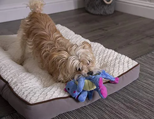 goDog Dragons with Chew Guard Technology Durable Durable Plush Squeaker Dog Toy