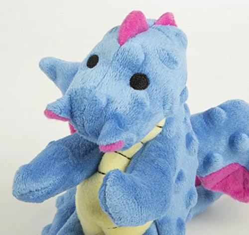 goDog Dragons with Chew Guard Technology Durable Durable Plush Squeaker Dog Toy