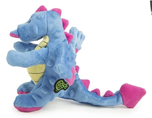 goDog Dragons with Chew Guard Technology Durable Durable Plush Squeaker Dog Toy