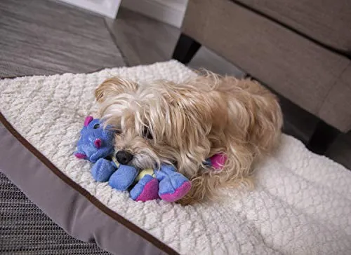 goDog Dragons with Chew Guard Technology Durable Durable Plush Squeaker Dog Toy