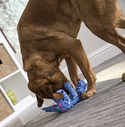 goDog Dragons with Chew Guard Technology Durable Durable Plush Squeaker Dog Toy