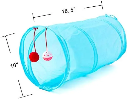 HIPET 21 piezas Juguetes interactivos para gatos, juguetes surtidos, bolas de túnel, plumas de pescado, varita de ratones, Básico