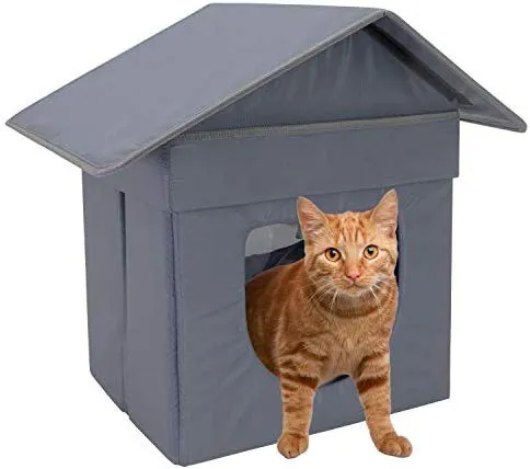 Kitty City - Cama grande para gatos, cubo apilable, casa de gatos para interiores y exteriores