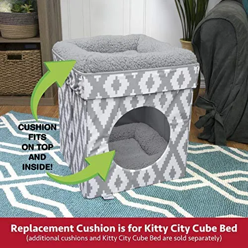 Kitty City - Cama grande para gatos, cubo apilable, casa de gatos para interiores y exteriores