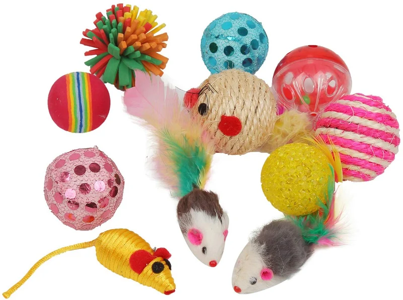 Paquete con juguetes para gatos variados, de Fashion's Talk, 20 piezas